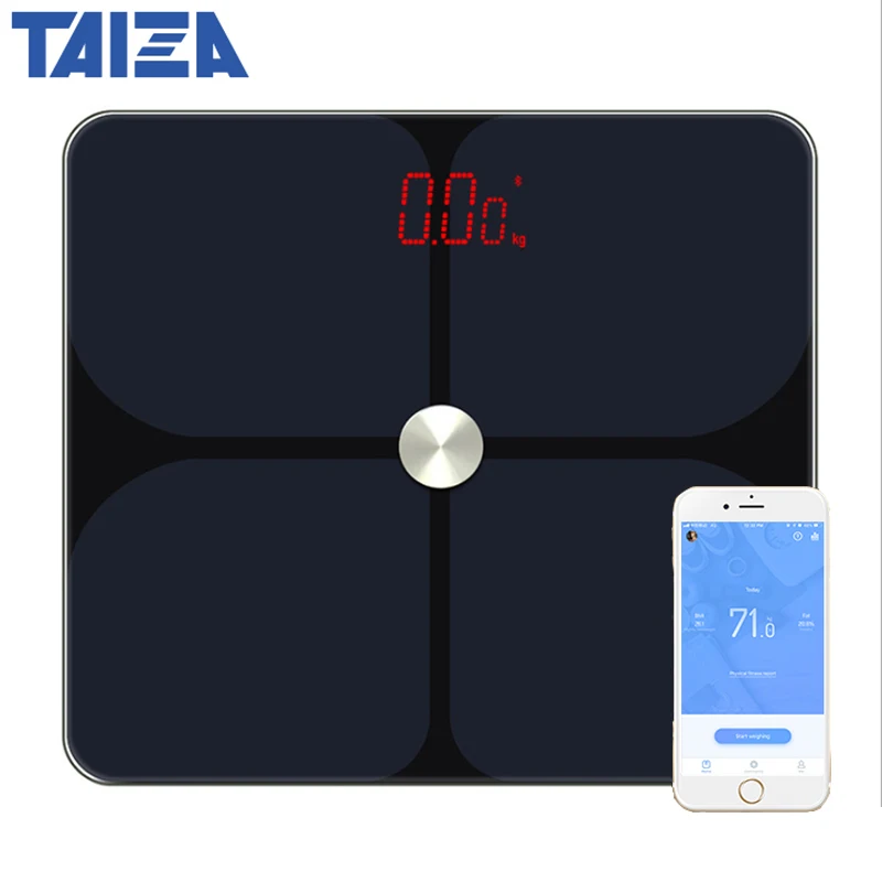 Bathroom Scales Body Fat Scale Bluetooth Floor Body Scale Smart Electronic Weight  Scale Balance Body Composition Analyzer - Scale - AliExpress