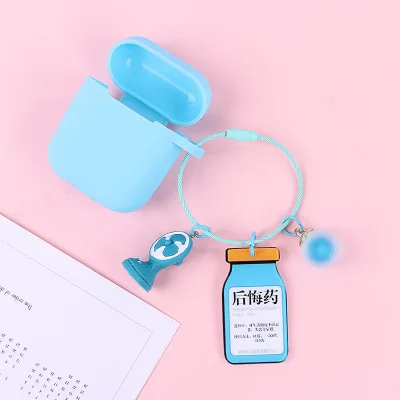 no Airpods Модный акриловый брелок Аниме Минни Микки автомобильный брелок с кольцом брелок для женщин сумка подвеска Подвески Аксессуары - Цвет: no Airpods