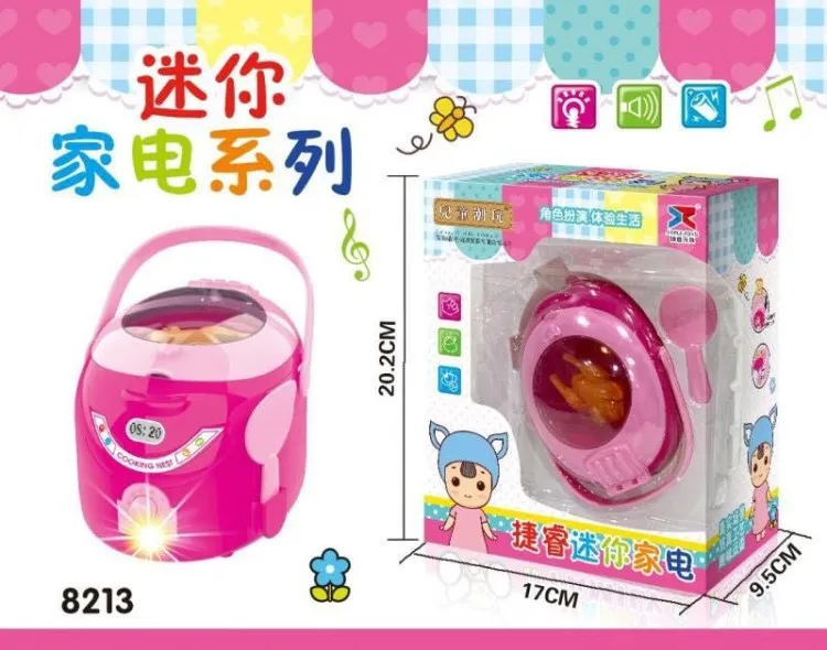 Electric Mini Water Grid Red Washing Machine GIRL'S Additive Small Home Wash Spin-dry Toy Model Have Unisex 10-3