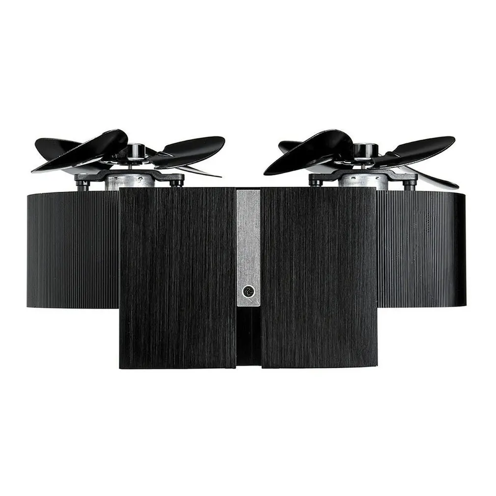European Simple Stove Top Fan 8 Blade Fireplace Thermodynamic Ecological Wood Log Burning Fire Burner