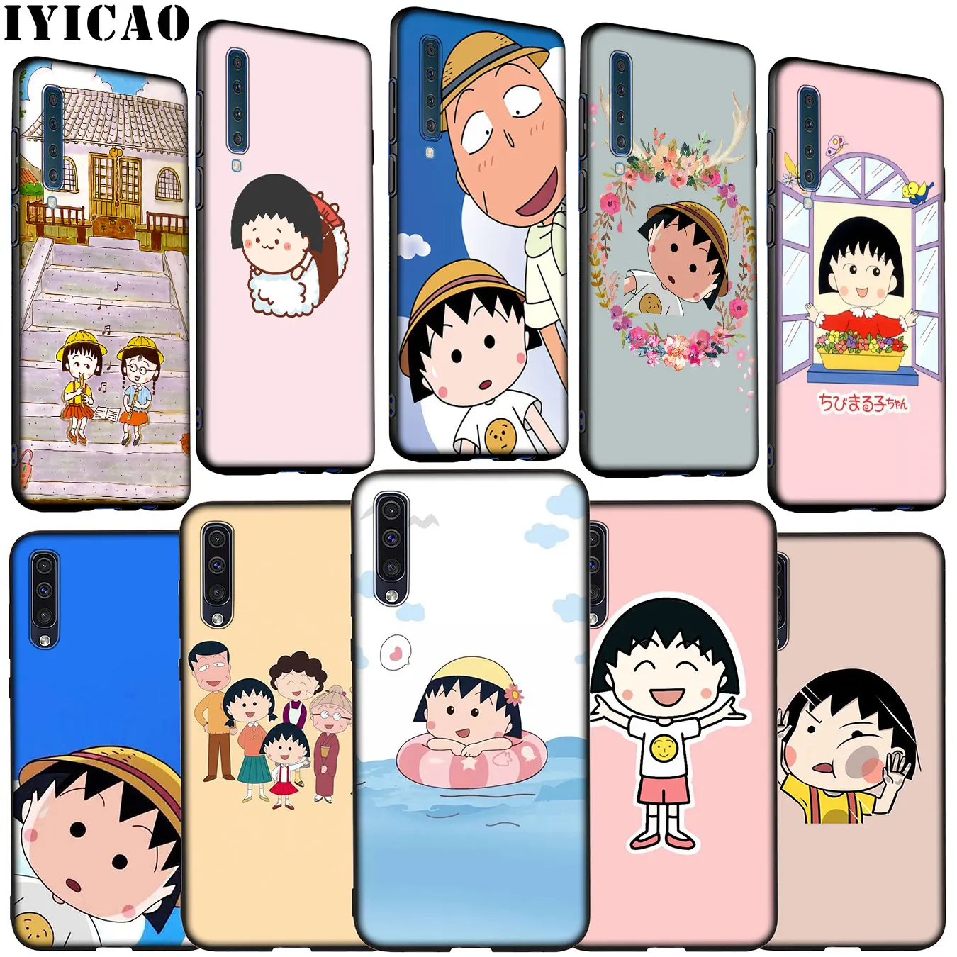 Мягкий силиконовый чехол IYICAO Cherry chibi maruko chan для Samsung Galaxy A70 A60 A50 A40 A30 A20 A10 M10 M20 M30 M40 A20E