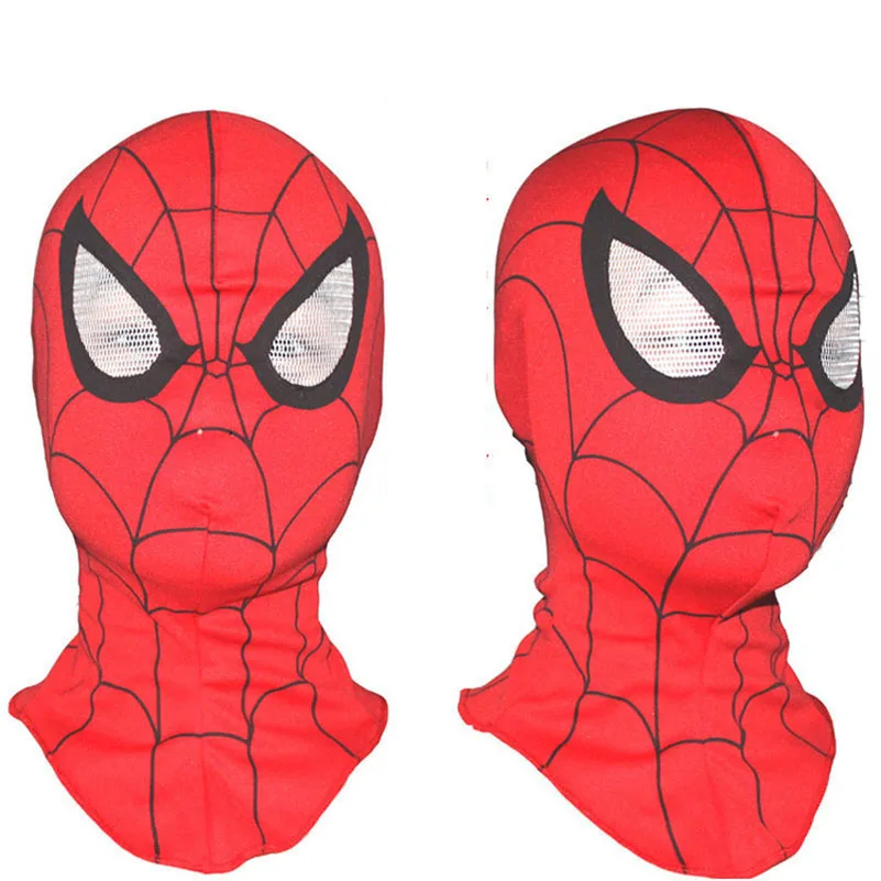 5 стилей, небьющаяся, гибкая, праздничная война, потрясающая маска Человека-паука с линзами, Карнавальная маска - Цвет: Cotton red