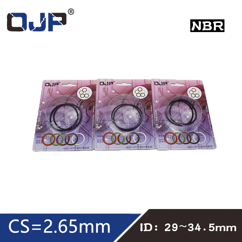 

O-ring Waterproof NBR seal O ring Boxed nitrile rubber Gask thickness CS 2.65mm ID29/30/31.5/32.5/33.5/34.5mm