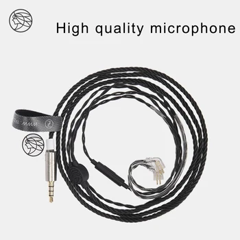 

TFZ 3.5mm To 0.78mm 2pin Cable With Microphone Black Plated Upgraded Cable For TFZ My Love /King/ Tequila 1/T2/My Love Edition