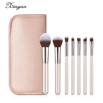

XINYAN Makeup Brushes Set Pink Foundation Brush Eyeshadow Powder Make Up Pincel Maquiagem Makeup Brush Set 7pcs