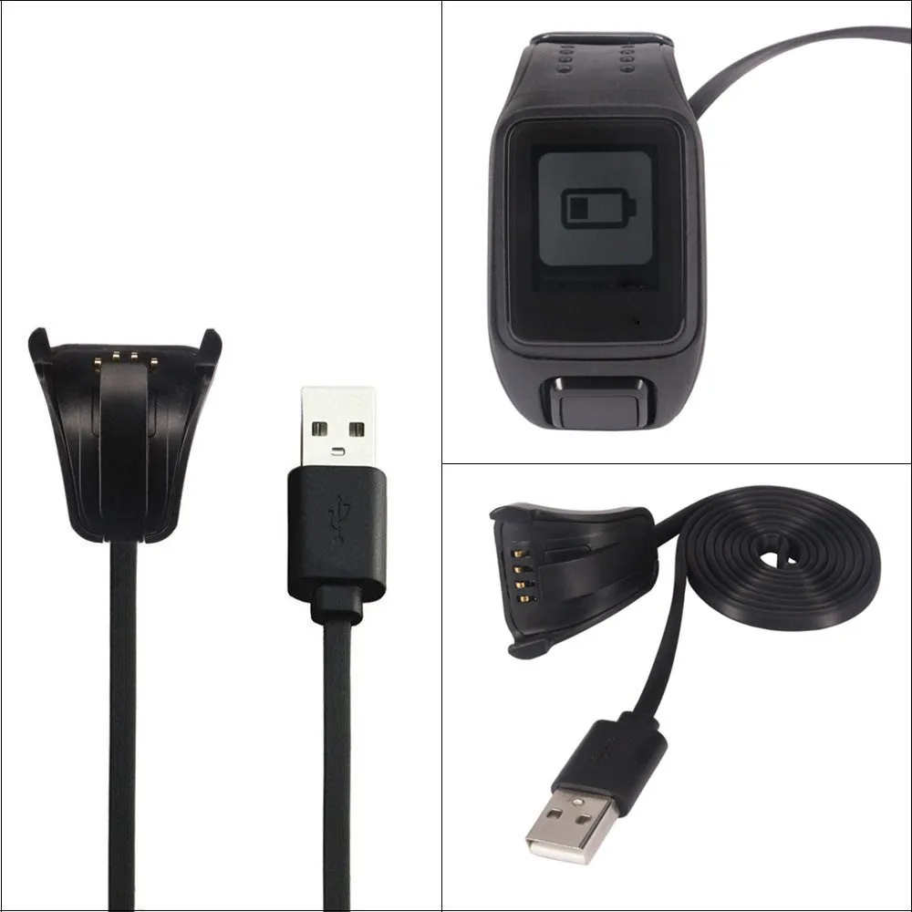 Хаки HIPERDEAL USB данных зарядки колыбели кабель зарядное устройство для TomTom Spark кардио спортивные часы Aug1 - Цвет: Хаки