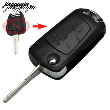 

jinyuqin Replacement Modified 3 BTN Flip Folding Remote Key Shell Case Fob For Opel Corsa Astra Kadett Monza Montana HU46 Blade