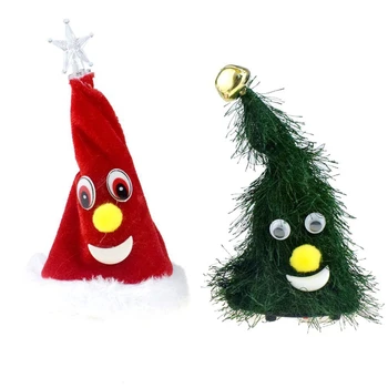 

lectric Singing Dancing Christmas Tree Doll Funny Cute Green Xmas Tree Electronic Plush Toys Model Children Kids New Yea