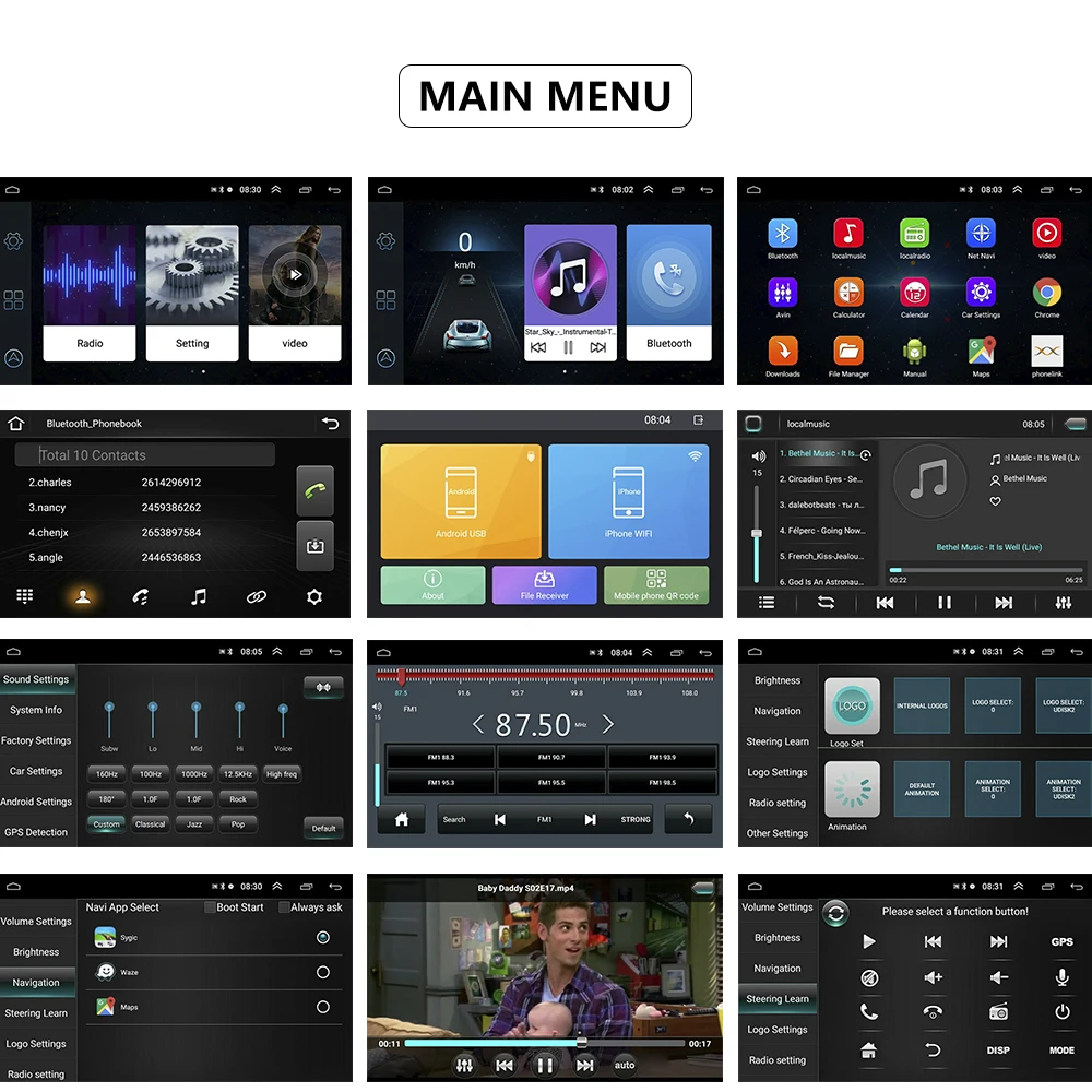 Skup LeeKooLuu 2Din Radio samochodowe z androidem 7 \