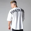 JP&UK Gym Running T Shirt Mens Sport Shirt Short Sleeve Cotton Print Tee Tops Summer Male Workout Training Loose Apparel T-shirt ► Photo 3/6