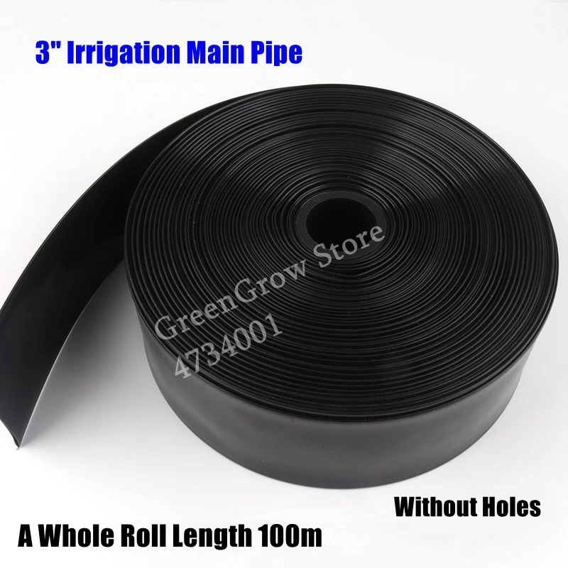 10m 3" Φ75mm Agriculture Irrigation Main Pipe Garden Farm Watering Tape