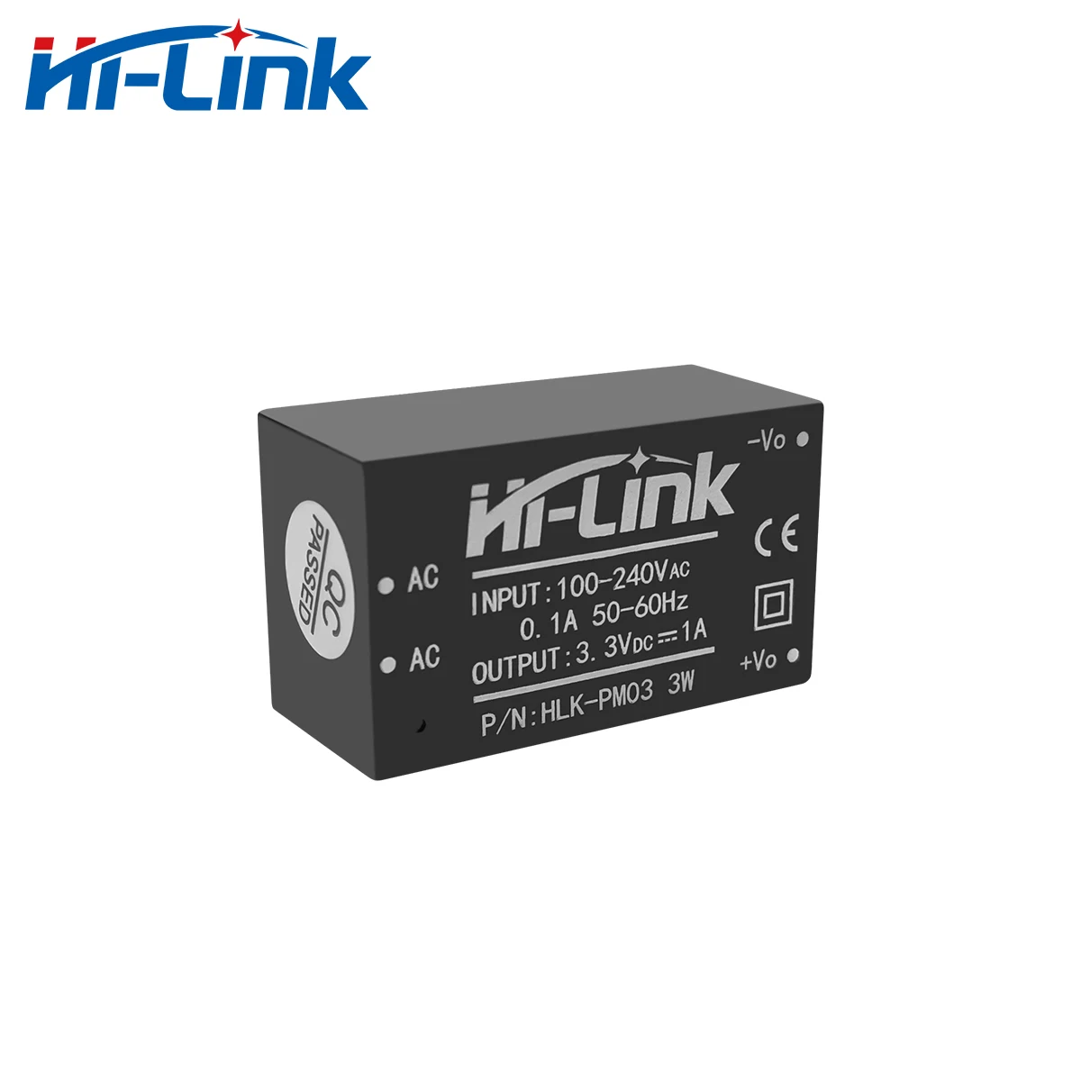 Hi-Link HLK-PM03 AC DC Converter 220V To 3.3V 3W 1000mA Step Down Isolated Switching Power Supply Module AC DC Transformer power adapter,power supply,switching power supply