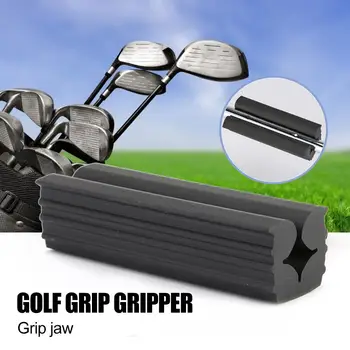 1 sztuk Golf Vice Clamp Golf czarna guma plastikowe Golf Club Grip Vice zaciski uchwyty narzędzie zamienne Golf praktyka zastaw #8230 tanie i dobre opinie VKTECH CN (pochodzenie) Other plastic Black 90x25x25mm