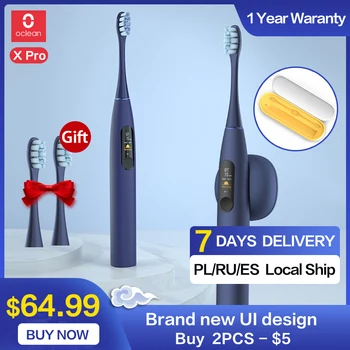 

Oclean X Pro Sonic Electric Toothbrush Adult IPX7 Ultrasonic automatic Fast Charging Tooth Brush With Touch Screen