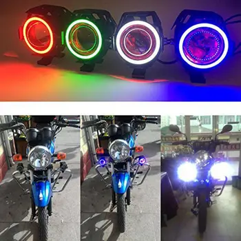 

2x125W Motorcycle Headlight DRL Spotlight Super Bright LED Bicycle Light Accessories Auto Work Fog Light