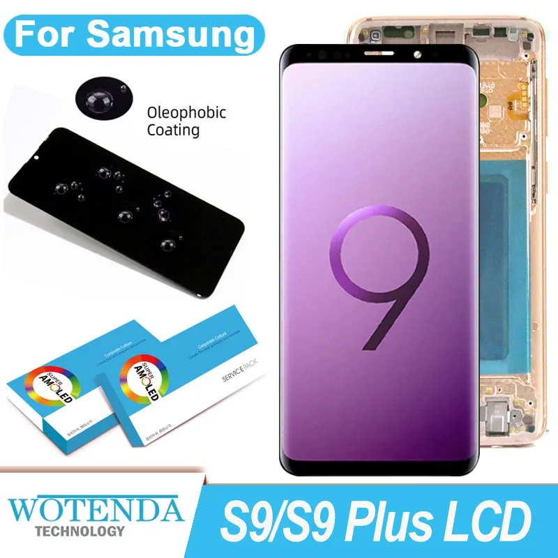 100% Original Super AMOLED LCD Display Touch Screen Digitizer for Samsung Galaxy S9 G960 G960F Plus G965 G965F Repair Parts | Мобильные