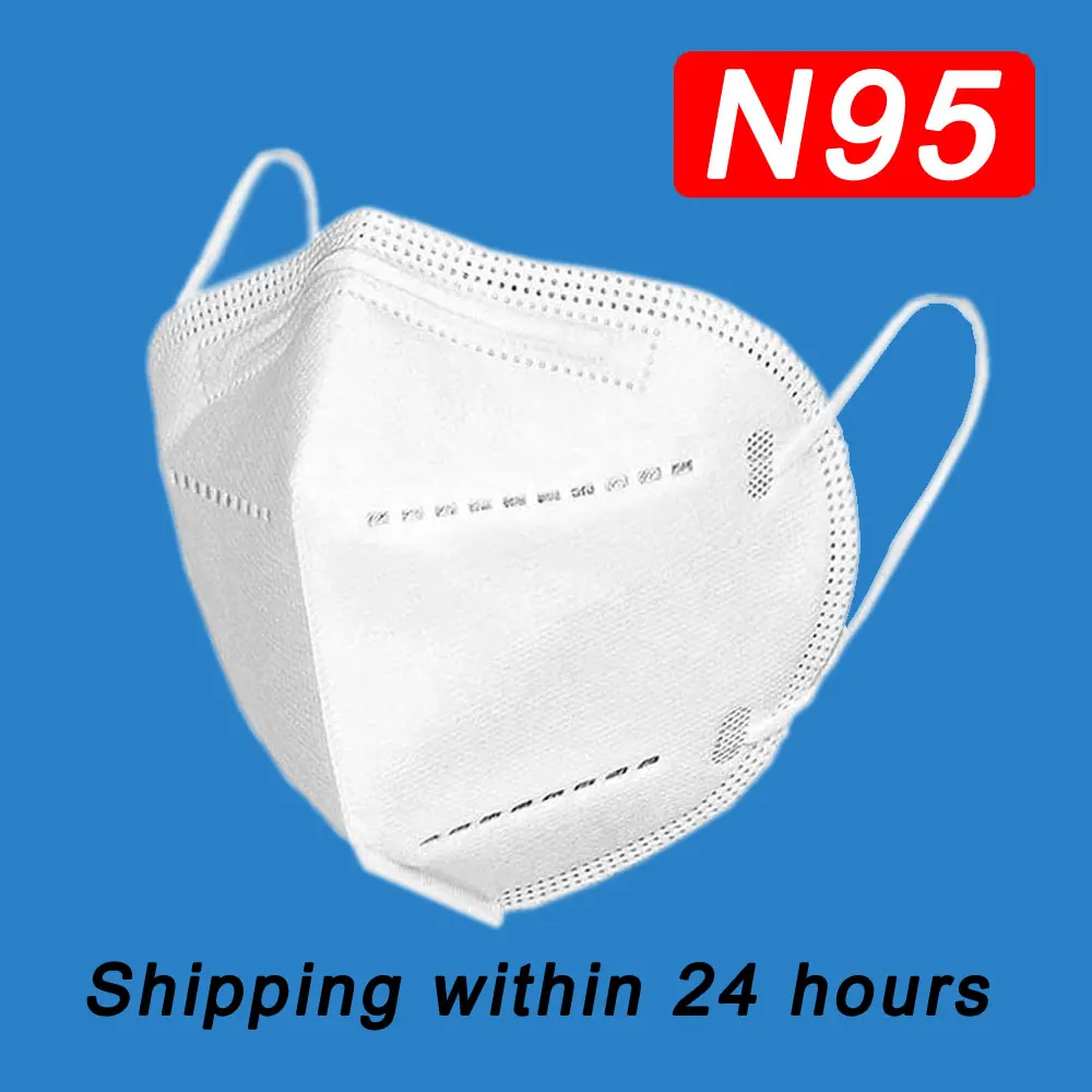 

FFP3 10PCS Disposable KN95 Mask FFP2 Protective Mask Safety Masks 95% Filtration for Dust Particulate Pollution N95 Protection