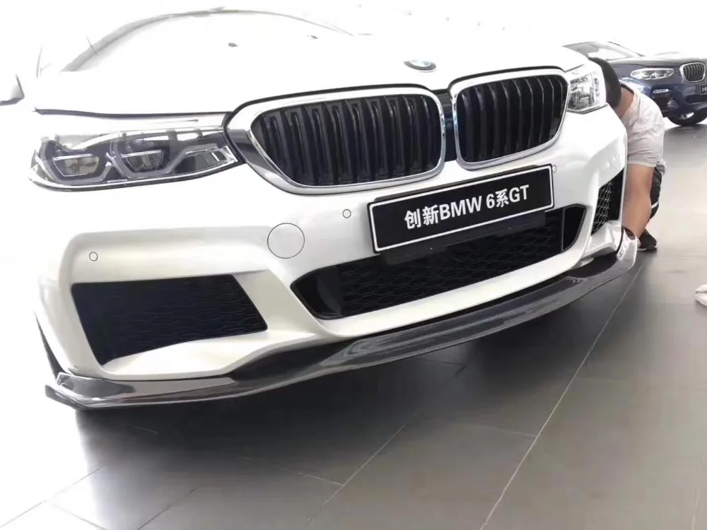 Карбоновый передний бампер спойлер автомобильный диффузор подходит для BMW 6 серии GT G32