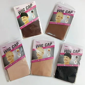 

Wig Caps For Making Wigs Stocking Wig Cap Snood Nylon Stretch Mesh In 7 Colors Weaving Cap 12 Pieces (6 Bags)