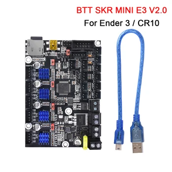 

BIGTREETECH BTT SKR MINI E3 V2 32 Bit Control Board Dual Z axis Integrated TMC2209 UART For Ender 3 /5 CR10 3D Printer Parts