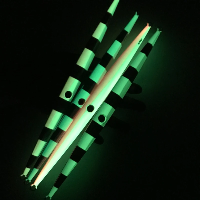 OBSESSION Luminous Artificial metal jig swimbait 200g 300g Slow jigging lure lead Saltwater fishing lure accessories pencil bait