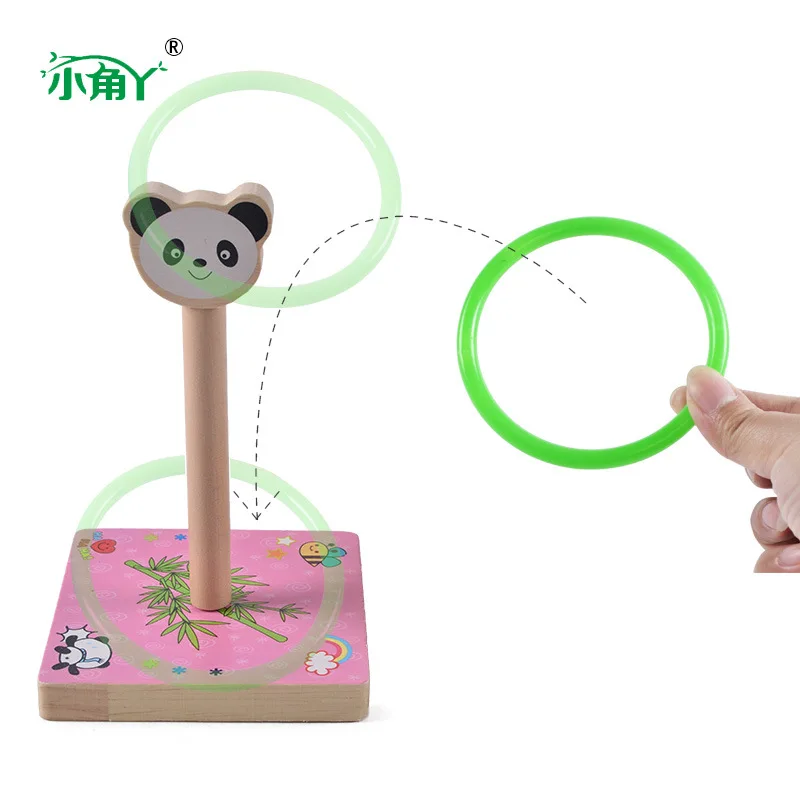 Животное Ringtoss детский сад программа деятельности бросать круг игра детская игрушка деревянное метание кольцо