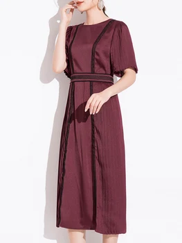 

Dress Female 2020 Spring and Summer New Korean Version of the Loose Temperament Light Ripe Wind Waist Slimming by Age Long Dress
