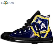 Кроссовки с принтом логотипа на заказ, светильник для футбола, удобная обувь с рисунком галактики Лос-Анжелеса, Zapatos De Mujer