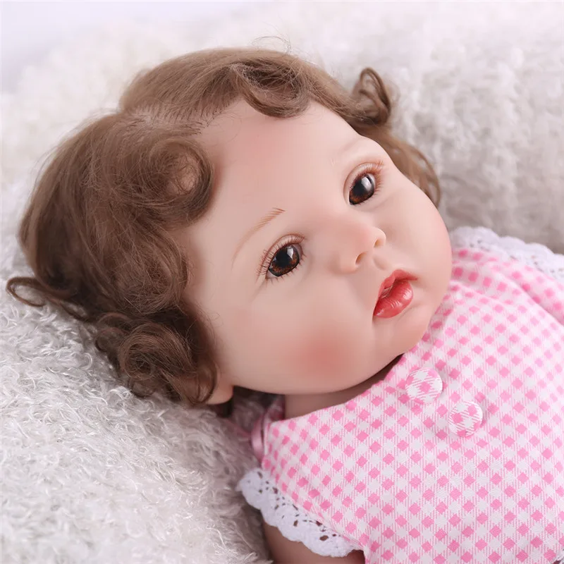 Bebe Reborn Realista 45 см Мягкая силиконовая имитация всего тела Реалистичная кукла Reborn для малышей Bonecas девочка Bebe Bathe игрушка кукла