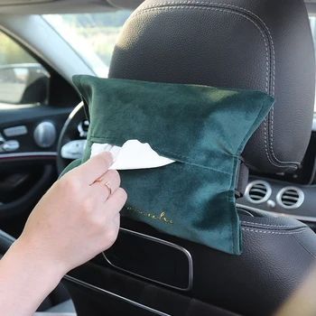 

Car Seat Back Tissue Box Hanging Bag Paper Napkin Holder Armrest Box Modification For Tesla Model 3 X S Universal Accessories