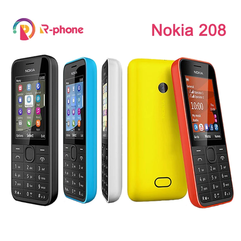 Original Nokia 208 Single Sim Version Phone Gsm Good Quality Unlocked Refurbished Mobile Phone Cellphones Aliexpress
