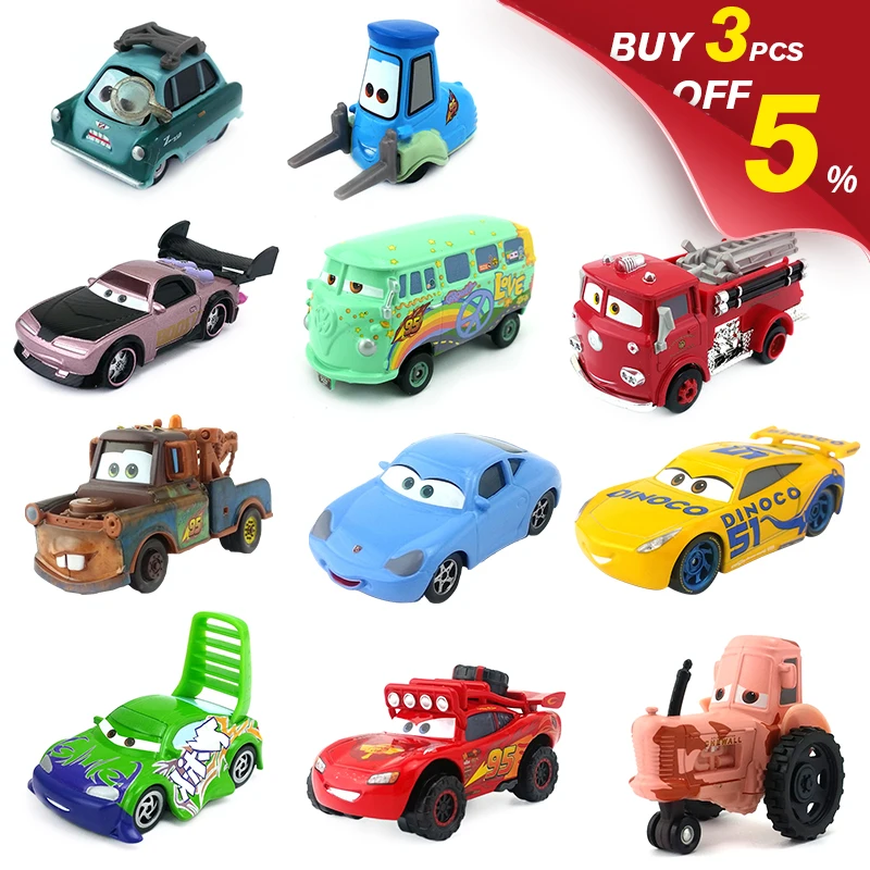 Disney Pixar Cars 3 2 Lightning McQueen Mater трактор doc Hudson 1:55 39 стилей металлическая литая под