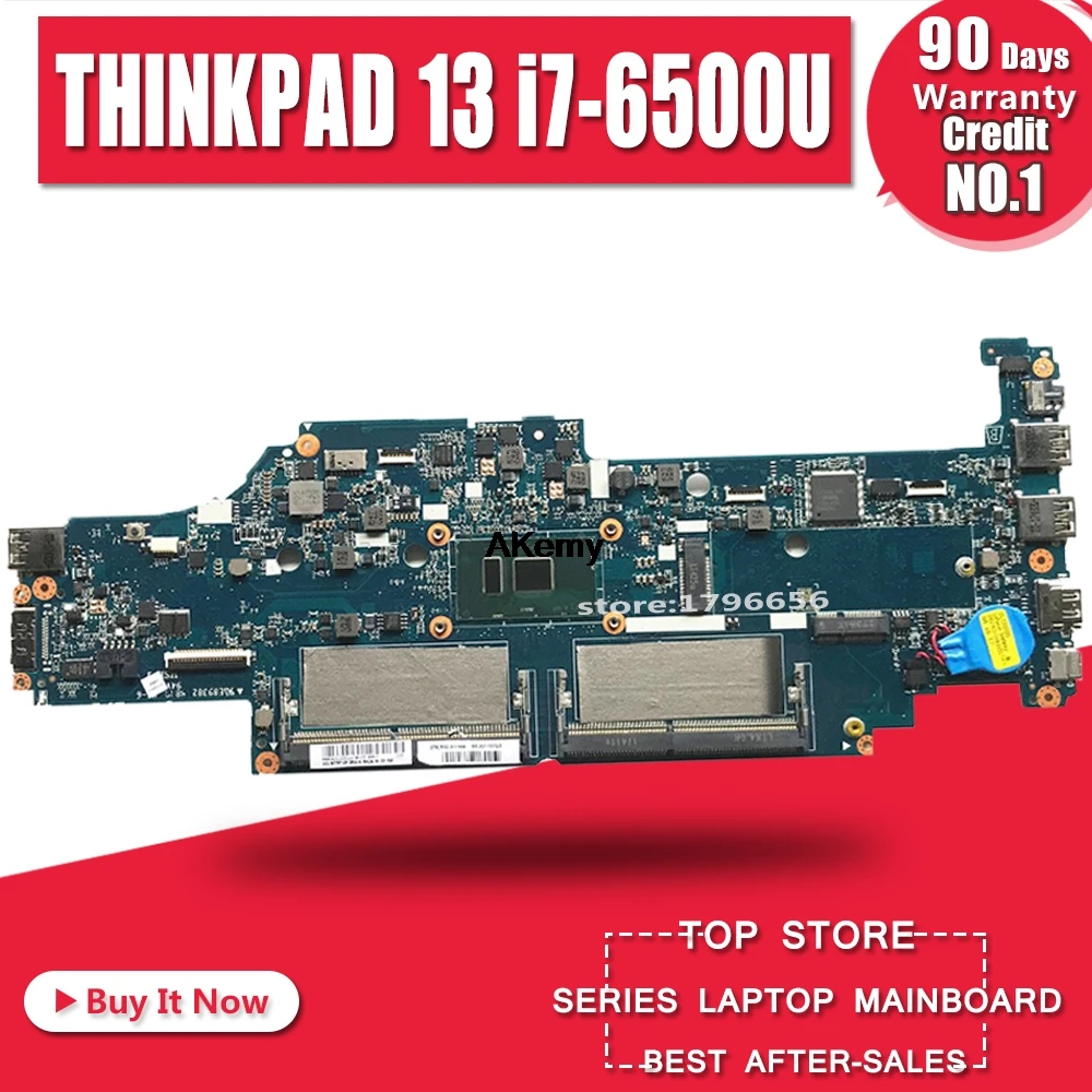 DA0PS9MB8E0 материнская плата для ноутбука lenovo ThinkPad 13 S2 материнская плата для ноутбука I7-6500U процессор протестированный
