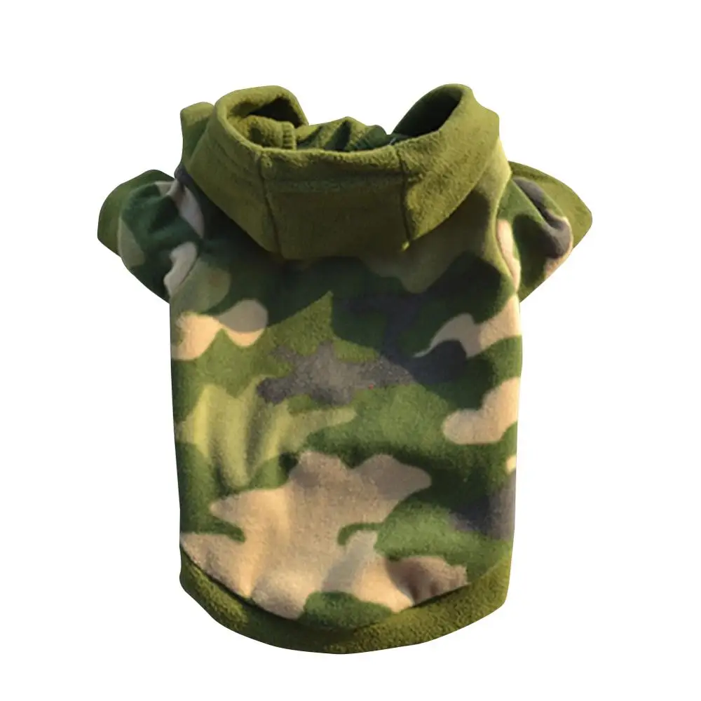 Теплая Флисовая одежда для маленьких домашних животных Милая толстовка с