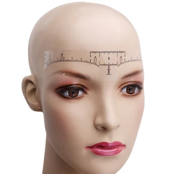 

10/50/100Pcs/Pack One-Time Semi Permanent Eyebrow Ruler Stick Eyebrow Design Tattoo Standard Feet Positioning Ruler Makeup Tools
