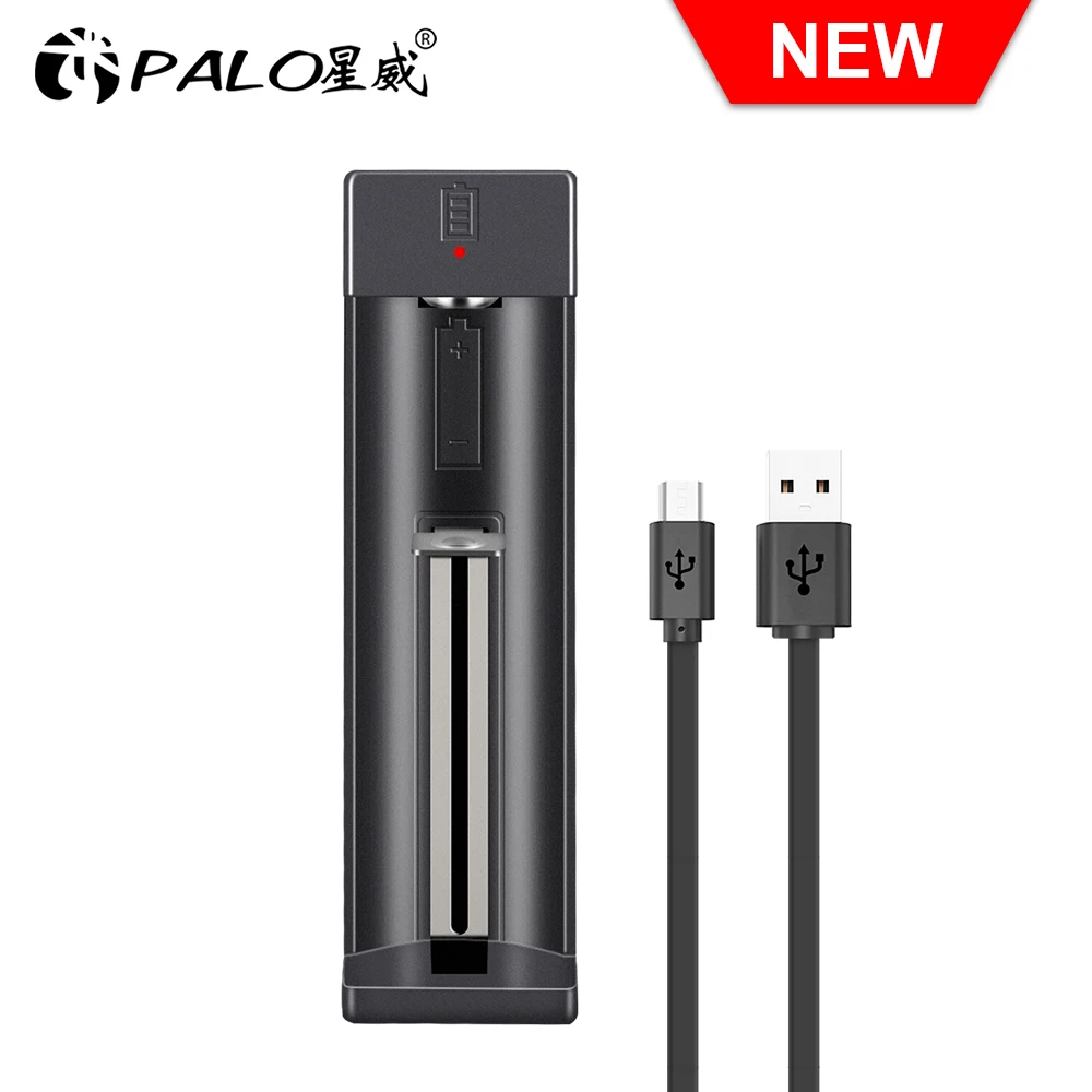 

PALO 18650 Charger 3.7V 3.6V 26650 Lithium li-ion battery Smart Charger LED indicator smart charger for 14500 18500 18650 16340