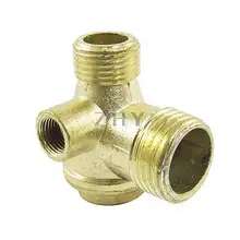 9 мм латунный обратный клапан воздушного компрессора с внутренней резьбой золотого цвета