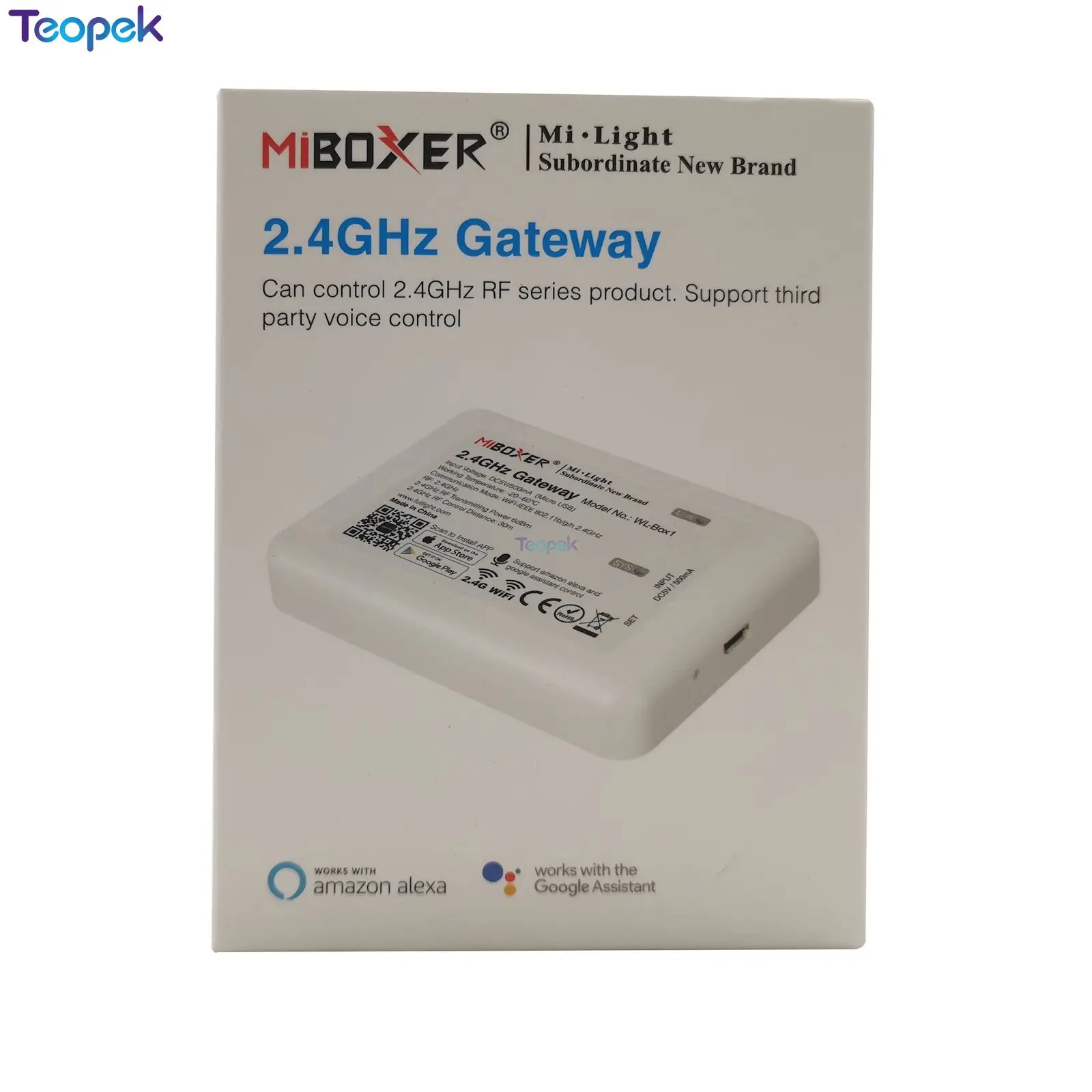 Miboxer WL Box1 2 4 ГГц Wi Fi контроллер DC5V IOS/Andriod система беспроводного управления