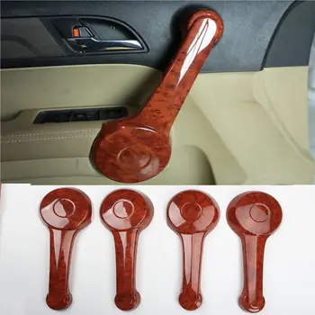 

4pcs For Honda CR-V CRV 2007-2011 Peach Wood Grain Inner door armrest trim cover