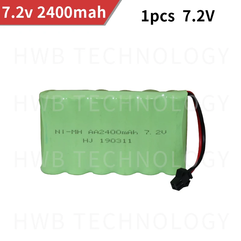 

2400mah 7.2v rechargeable battery pack battery nimh 7.2v / aa nimh battery ni-mh 7.2v for Remote control electric toy tool boat