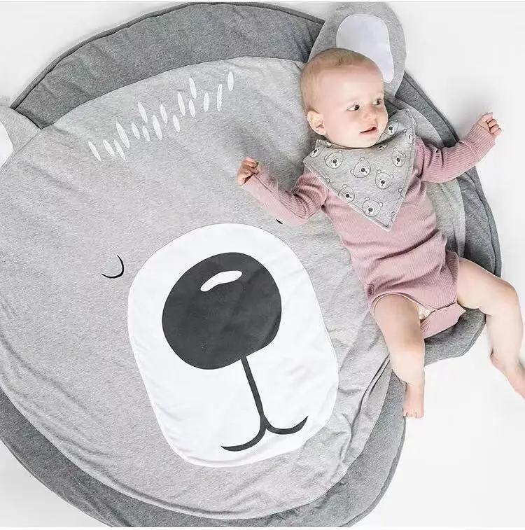 

Baby game blanket Lace Pure Cotton Climbing Pad Play Mats Round Floor Carpet baby Cart blanket Children's room decoration