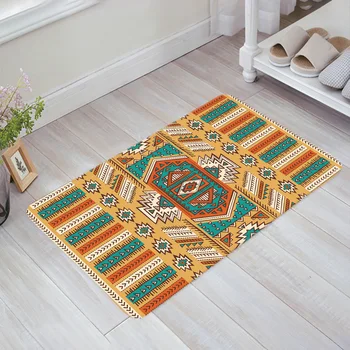 

Retro Tribal Graphics Doormat Non-slip Rug Soft Bath Mats Bathroom Supplies Carpet Living Room