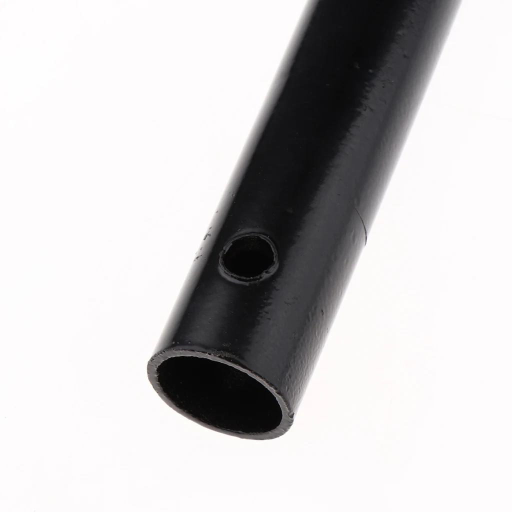 Universal Motorcycle Seat Hoop Rear Frame Loop Bracket Grab Rail Bars Handle DIY Accessory Black Metal - 175mm |