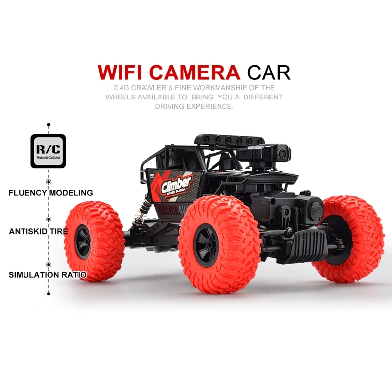 CRAZON RC автомобиль 1:18 Wifi FPV 2,4G 4WD внедорожник RC альпинистская машина RTR Подарочная игрушка на день рождения Рождество
