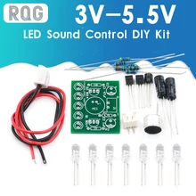 Lucky rotativo Suite electrónica tocadiscos CD4017 NE555 Kits de luz LED automática Módulo de piezas de producción 3V 5V generador de pulso DIY