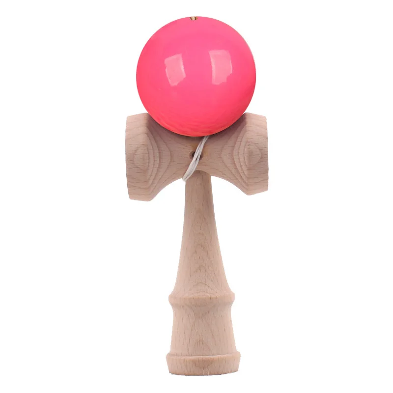 Деревянные игрушки Kendama 18 см из искусственной кожи, традиционный японский мяч-фиджет Kendamas, умелый мяч для жонглирования, игрушки для спорта на открытом воздухе