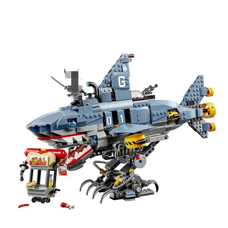 

2019 Legoinglys Ninjagoed Heavy Hunted Dragon shark Model Building Blocks Bricks educational Toys for Children Christmas Gifts