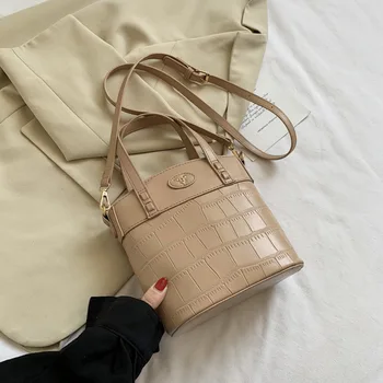 

Stone Bucket Bag Stone Crack Personality Shoulder Bags for Women Fashion Messenger Bag 2020 New Crossbody Bags for Women