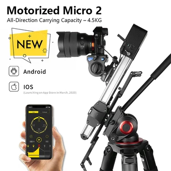 

ZEAPON Micro 2 mini Slider ultra silent motor Motorized Camera Video Double Distance parallel Slider Macro Track