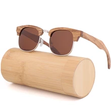 Модные натуральные деревянные солнцезащитные очки с зеброй ручной работы, поляризованные солнцезащитные очки для мужчин, роскошные брендовые дизайнерские Винтажные Солнцезащитные очки для вождения UV400